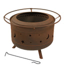 Sunnydaze Cosmic Outdoor Smokeless Fire Pit - 30"