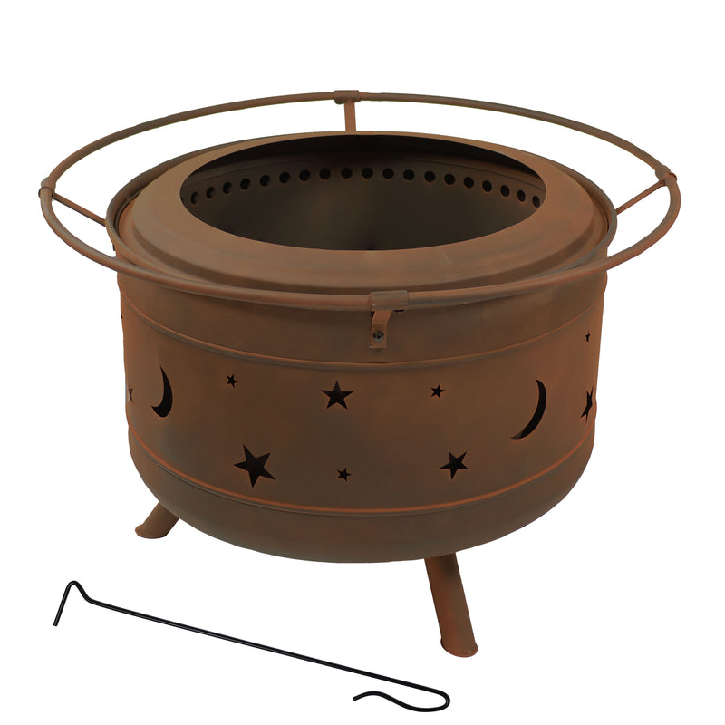 Sunnydaze Cosmic Outdoor Smokeless Fire Pit - 30"