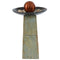 Sunnydaze Decorative Orb Slate Outdoor Water Fountain - 38" H