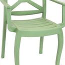 Sunnydaze Tristana Plastic Outdoor Dining Armchair