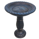 Sunnydaze Façade du Soleil Reinforced Concrete Bird Bath - 26-Inch