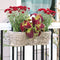 Sunnydaze Round Polyrattan 3-Section Over-the-Rail Planter