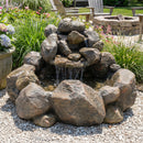 Sunnydaze Rocky Ravine Outdoor Water Fountain - 18" H