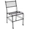 Sunnydaze Indoor/Outdoor Modern Wire Metal Dining Chair - Black