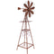 Sunnydaze Rustic Windmill Metal Outdoor Garden Statue - 51" H