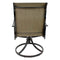 Sunnydaze High Back Swivel Patio Dining Chairs - Brown - Set of 2