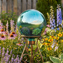 Sunnydaze 10-Inch Outdoor Glass Gazing Globe for Garden