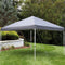 gray fabric pop up canopy shade