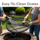 Sunnydaze Round Folding Camping Grill Grate