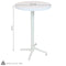 Sunnydaze Indoor/Outdoor All-Weather Round Foldable Bar Table - White