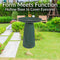 Sunnydaze Gleeful Garden Metal Outdoor Bird Bath - UV-Resistant Finish
