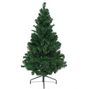 Sunnydaze Unlit Faux Christmas Tree with Hinged Branches and Metal Stand