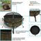 Sunnydaze Large Outdoor Cauldron Fire Pit with Spark Screen