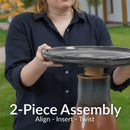 Sunnydaze Glazed Ceramic Outdoor Bird Bath