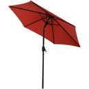 Sunnydaze 7.5' Aluminum Patio Umbrella with Tilt and Crank