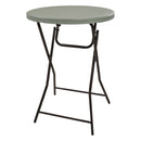 Sunnydaze Plastic Bar-Height Folding Table - 31.75" - Gray