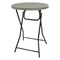 Sunnydaze Plastic Bar-Height Folding Table - 31.75" - Gray