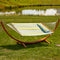 Sunnydaze 2-Person Double Rope Hammock with Wooden Stand