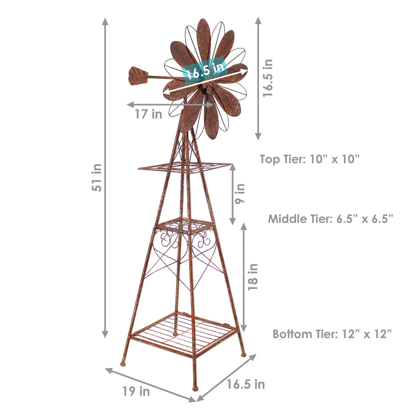 Dimensions showing height, width and depth. 