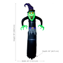 Sunnydaze 8’ Winifred the Wicked Witch Inflatable Halloween Decoration