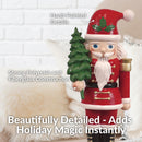 Sunnydaze Small Christmas Nutcracker Statue - Santa Claus - 16.75"