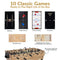 Sunnydaze 10-in-1 Multi-Game Table - 49.5"