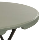 Sunnydaze Plastic Bar-Height Folding Table - 31.75" - Gray