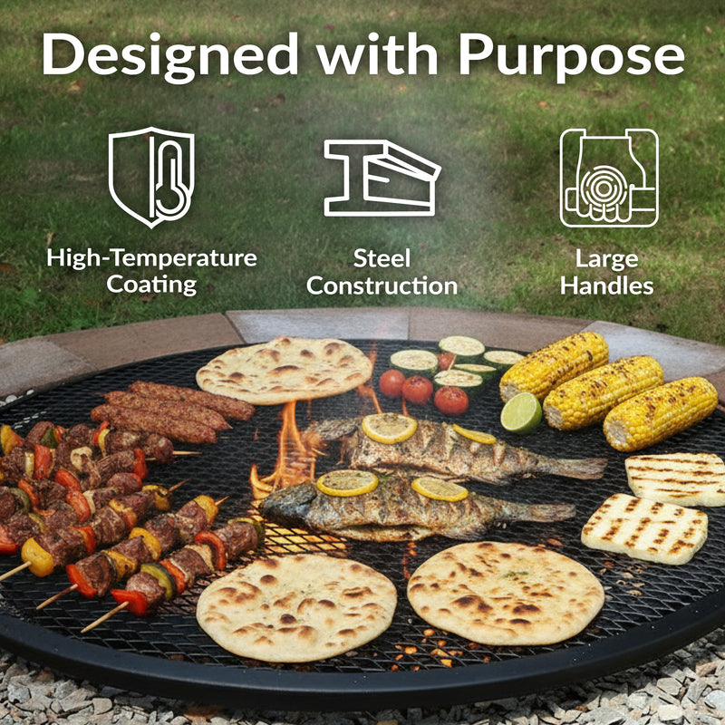 Sunnydaze X-Marks Round Cooking Grate