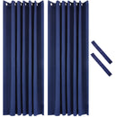 Sunnydaze Indoor/Outdoor Blackout Curtain Panels with Grommet Top - 101 x 83 in.