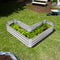 Sunnydaze Galvanized Steel L-Shaped Raised Garden Bed