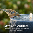 Sunnydaze Textured Spiral Bubble Outdoor Fountain with LED Light