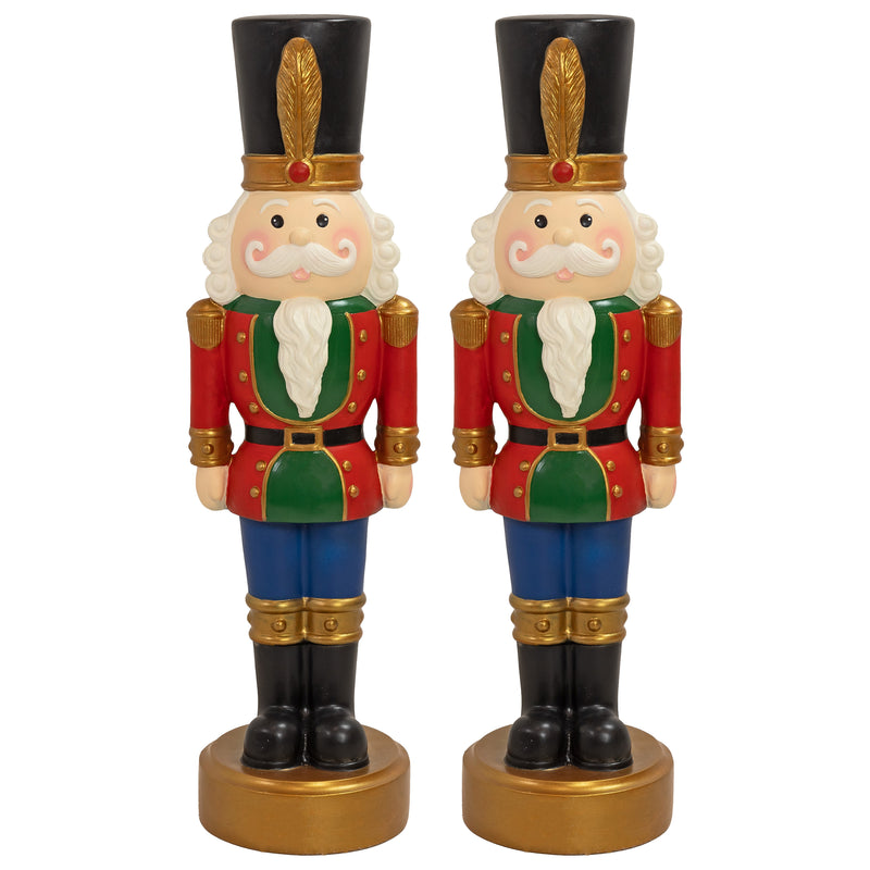 Sunnydaze Tommy the Toy Soldier Christmas Nutcracker Statue - 37" H