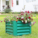 green square raised garden bed planter