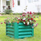 green square raised garden bed planter