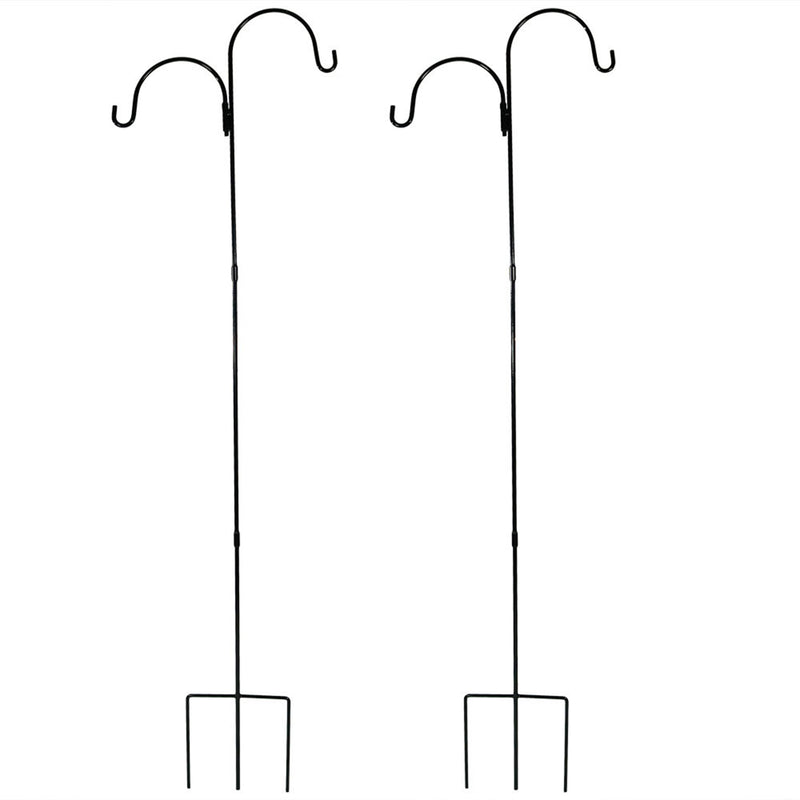 Sunnydaze Double Shepherd Hooks, Set of 2