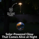 Sunnydaze Solar Bird Feeder with Glass Fly-Through Design