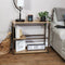 Sunnydaze Industrial Console Table with Serving Tray - 28.25"