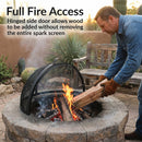 Sunnydaze Easy Access Steel Fire Pit Spark Screen