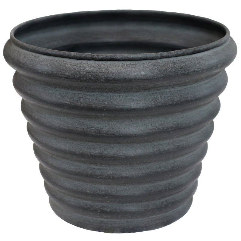 Sunnydaze Molly Metal Planter with UV-Resistant Finish - 12.5"