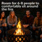 Sunnydaze Crossweave Wood-Burning Fire Pit with Spark Screen and Poker