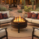 Sunnydaze 29" Cauldron Outdoor Wood-Burning Fire Pit with Spark Screen