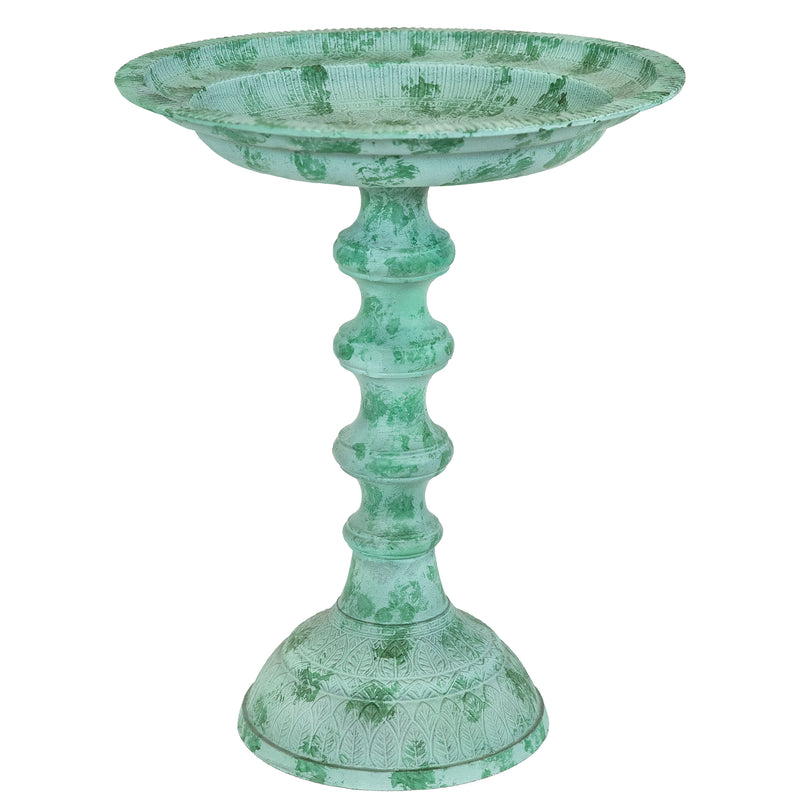 Sunnydaze Backyard Beauty Metal Bird Bath - 14.5"