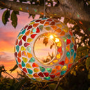 Sunnydaze Mosaic Fly-Through Hanging Bird Feeder