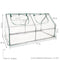 Sunnydaze Portable Mini Cloche Greenhouse with Zipper Doors - Clear