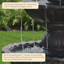 Sunnydaze 4-Tier Pineapple Outdoor Water Fountain - 52" H