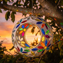 Sunnydaze Mosaic Fly-Through Hanging Bird Feeder