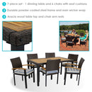 Sunnydaze Carlow 7-Piece Outdoor Dining Patio Set with Cushions