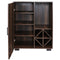 Sunnydaze Lavina Wine Bar Cabinet with Glass Rack and Bottle Storage Shelves