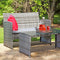 Sunnydaze Ardfield 4-Piece Patio Conversation Set with Cushions