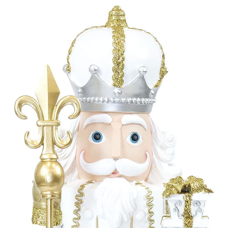 Sunnydaze Pierre the Fleur-de-Lis Christmas Nutcracker Statue - 47" H